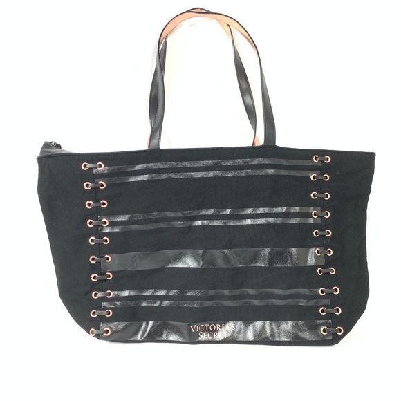 3/$25 Victorias Secret Black Corset Beach Bag - Picture 2 of 10